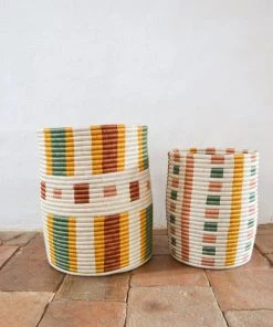 Zuahaza Handcrafted Omaira Large Floor Basket